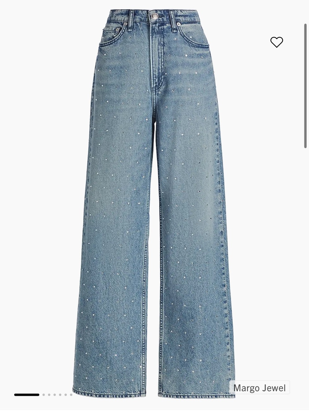 rag & bone Logan jeans in Margo Jewel sz 24 Wide-Leg NWOT